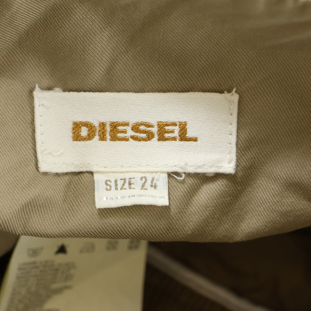 DIESEL(ディーゼル) ハイウェスト ミニスカート ベージュ レディース