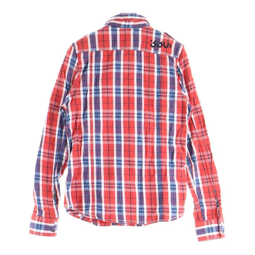 G-STAR RAW(ジースターロウ) チェック柄 長袖シャツ レッド