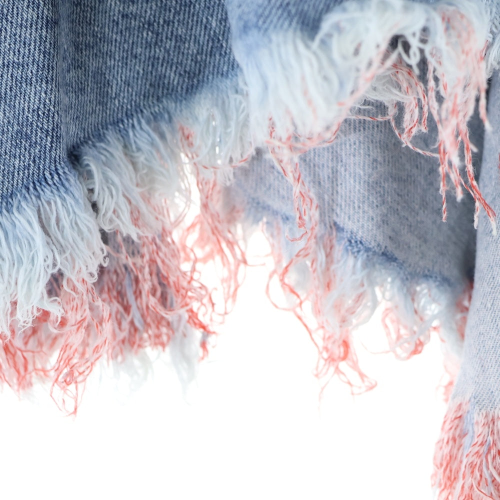 DIESEL(ディーゼル) フロントジップ 断ち切り デニム スカート インディゴ レディース