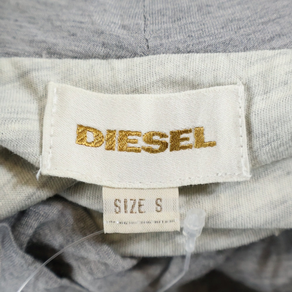 DIESEL(ディーゼル) ノースリーブ ハイネック ワンピース グレー レディース