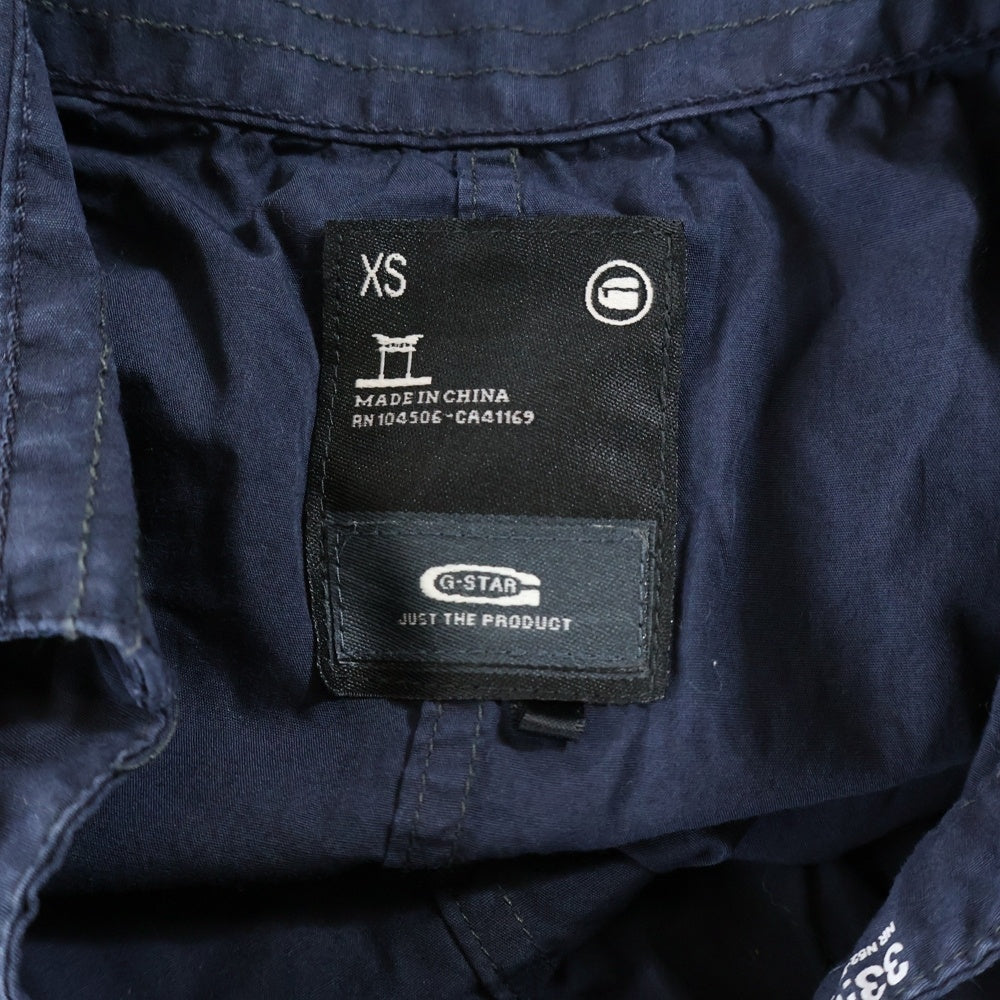 G-STAR RAW(ジースターロウ) ドローコード付き 半袖 ワンピース ネイビー