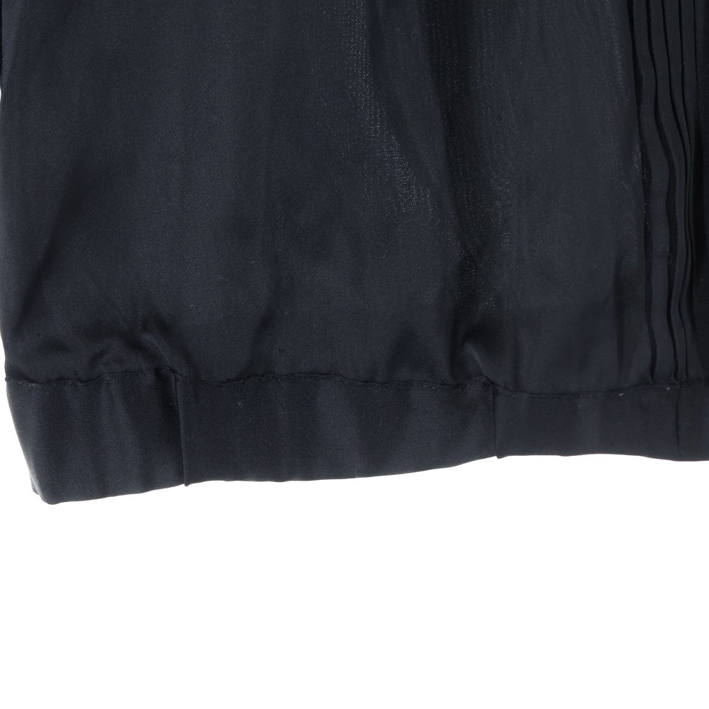 G-STAR RAW(ジースターロウ) メタルロゴ デニム切り替え 七分丈Tシャツ インディゴ レディース