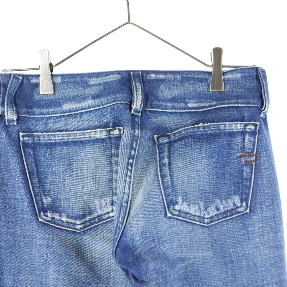 DIESEL(ディーゼル) ダメージ加工 フレアデニムパンツ ジーンズ インディゴ レディース