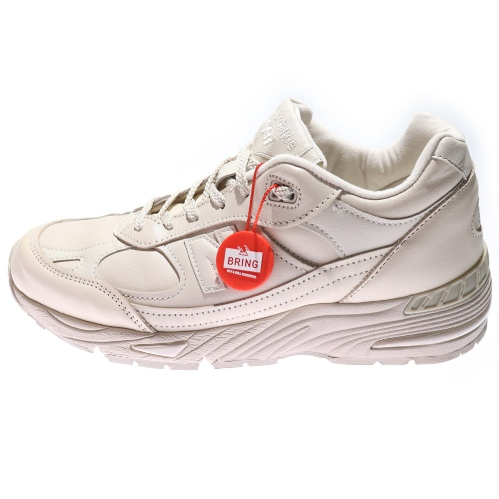 New Balance(ニューバランス) 991 MADE IN ENGLAND オールレザー オフホワイト M991OW US8.5