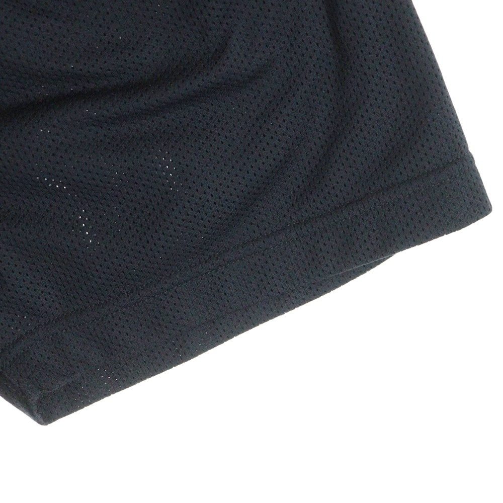 cvtvlist(カタリスト) 25SS MESH GAME SHIRT Vネック ロゴ パッチ メッシュ 半袖ゲームシャツ ブラック 2401050202