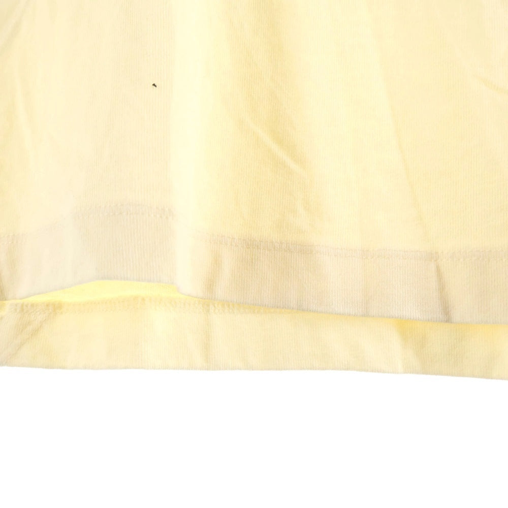 THUG CLUB(サグクラブ) ×adidas TEAMGEIST LONG SLEEVE T-SHIRT フロントロゴ刺繍 クルーネック 長袖Tシャツ アイボリー KC2198