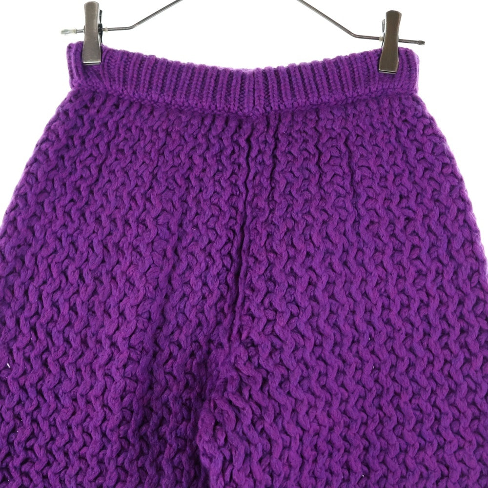 CHANEL(シャネル) ココマークボタン ウール ニット ハーフパンツ パープル P72880K10476 レディース