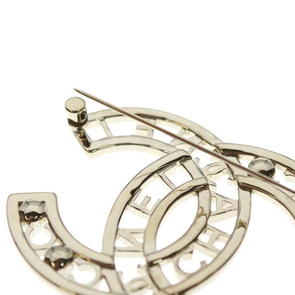 CHANEL(シャネル) ココマーク パール レゴ ブローチ ブラック/シルバー AB4879