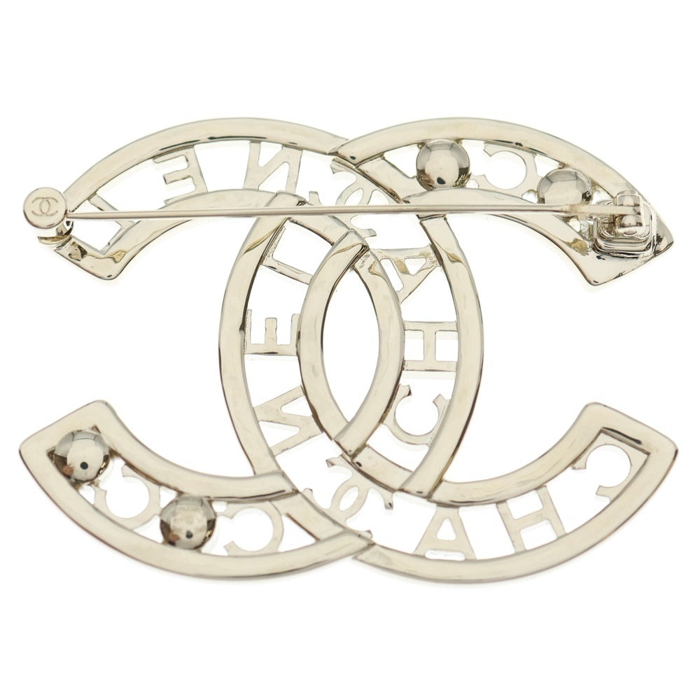 CHANEL(シャネル) ココマーク パール レゴ ブローチ ブラック/シルバー AB4879