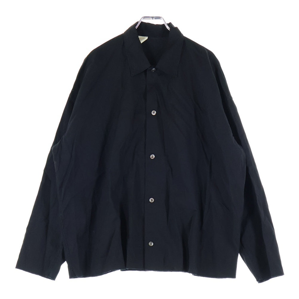 N.HOOLYWOOD(エヌハリウッド) 20SS BIG SHIRT ナイロンリヨセル オープンカラー ビッグシャツ ブラック 1202-SH05-051