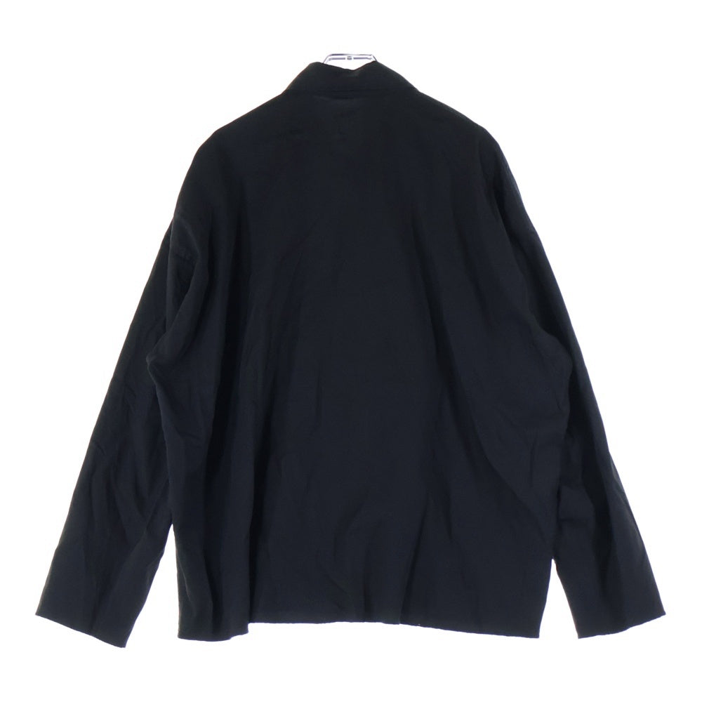 N.HOOLYWOOD(エヌハリウッド) 20SS BIG SHIRT ナイロンリヨセル オープンカラー ビッグシャツ ブラック 1202-SH05-051