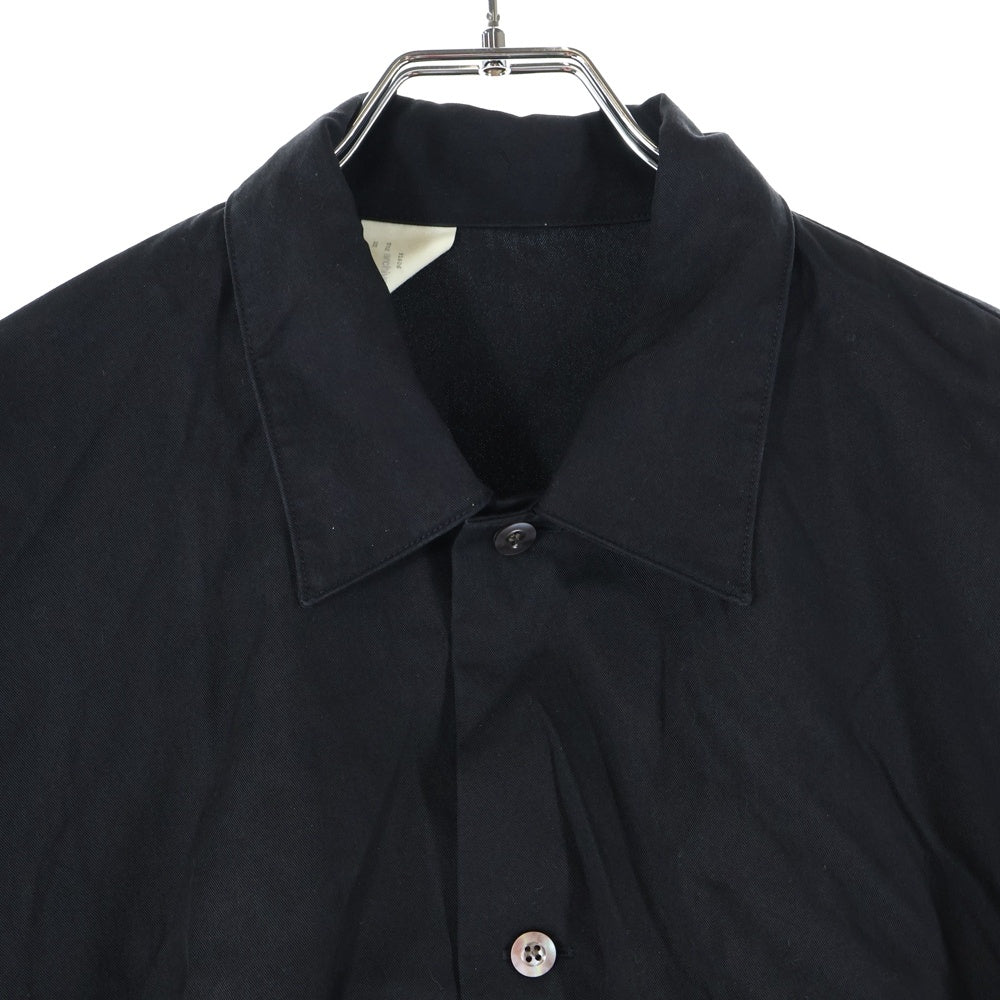 N.HOOLYWOOD(エヌハリウッド) 20SS BIG SHIRT ナイロンリヨセル オープンカラー ビッグシャツ ブラック 1202-SH05-051