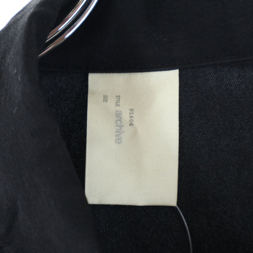 N.HOOLYWOOD(エヌハリウッド) 20SS BIG SHIRT ナイロンリヨセル オープンカラー ビッグシャツ ブラック 1202-SH05-051