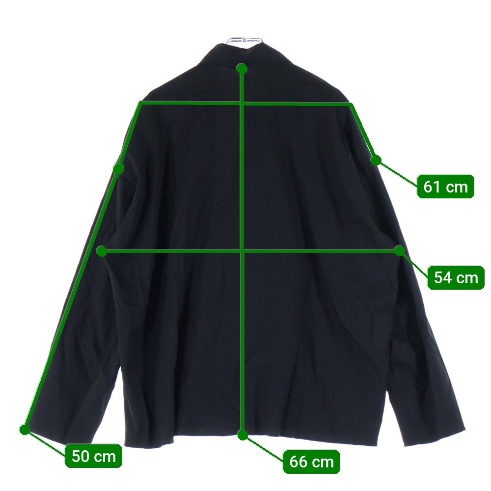 N.HOOLYWOOD(エヌハリウッド) 20SS BIG SHIRT ナイロンリヨセル オープンカラー ビッグシャツ ブラック 1202-SH05-051