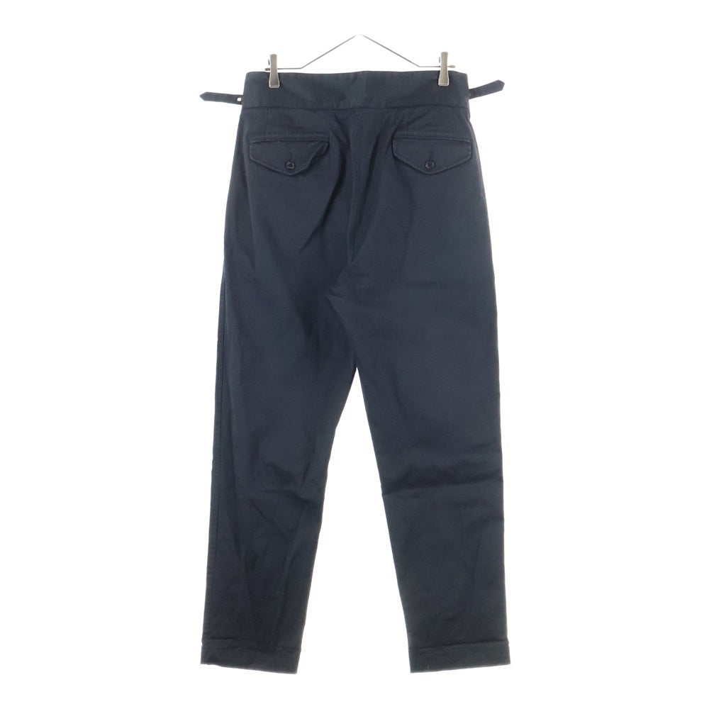 1 PIU 1 UGUALE 3(ウノピゥウノウグァーレトレ) MILITARY BY YOSHIMASA HOSHIBA GURKHA PANTS ブラックミリタリー バイ 干場義雅 グルカパンツ ブラック MRP502