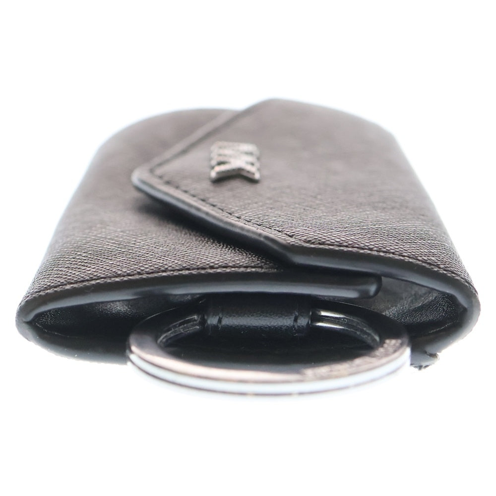 MICHAEL KORS(マイケルコース) RIVINGTON Key Holder LEATHER キーケース PVCレザー ブラック 36F4LRVK1O