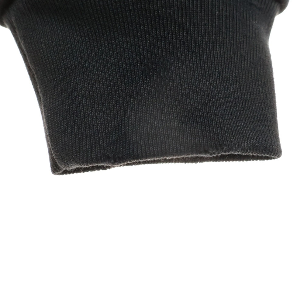 AMIRI(アミリ) フロントロゴ エンブロイ スウェット トレーナー 長袖 クルーネック ブラック