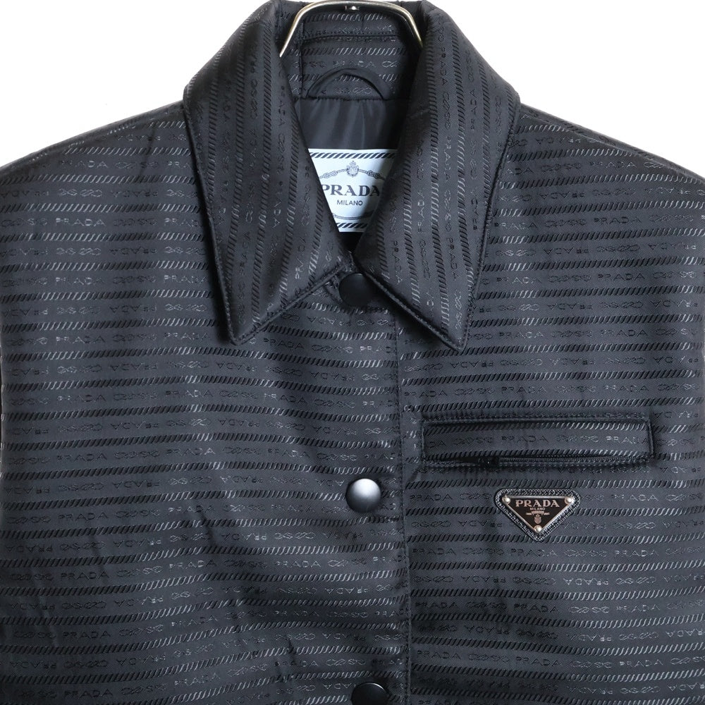 PRADA(プラダ) 三角ロゴプレート Re-Nylon ナイロン パデッド ベスト ブラック 291998