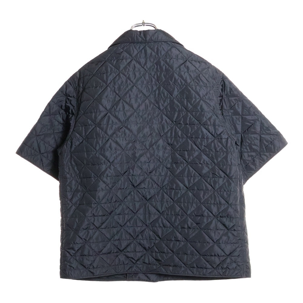 PRADA(プラダ) Re-Nylon 三角ロゴプレート ナイロン 半袖シャツ ジャケット ブラック 24X691