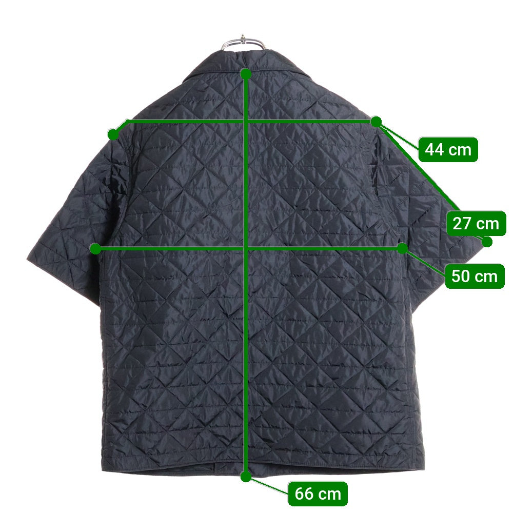 PRADA(プラダ) Re-Nylon 三角ロゴプレート ナイロン 半袖シャツ ジャケット ブラック 24X691