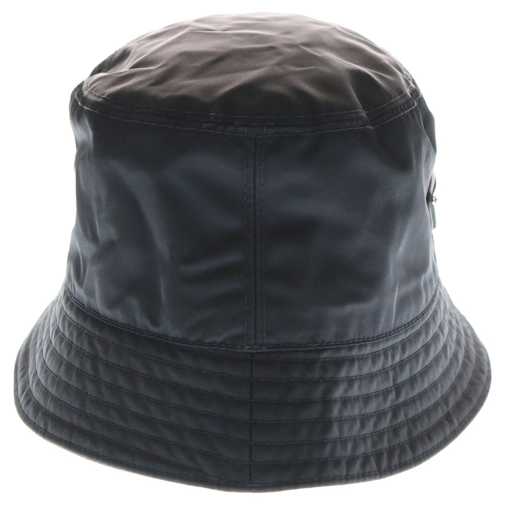 PRADA(プラダ) 三角ロゴプレート Re-Nylon リナイロン バケットハット ブラック 1HC137 2DMI