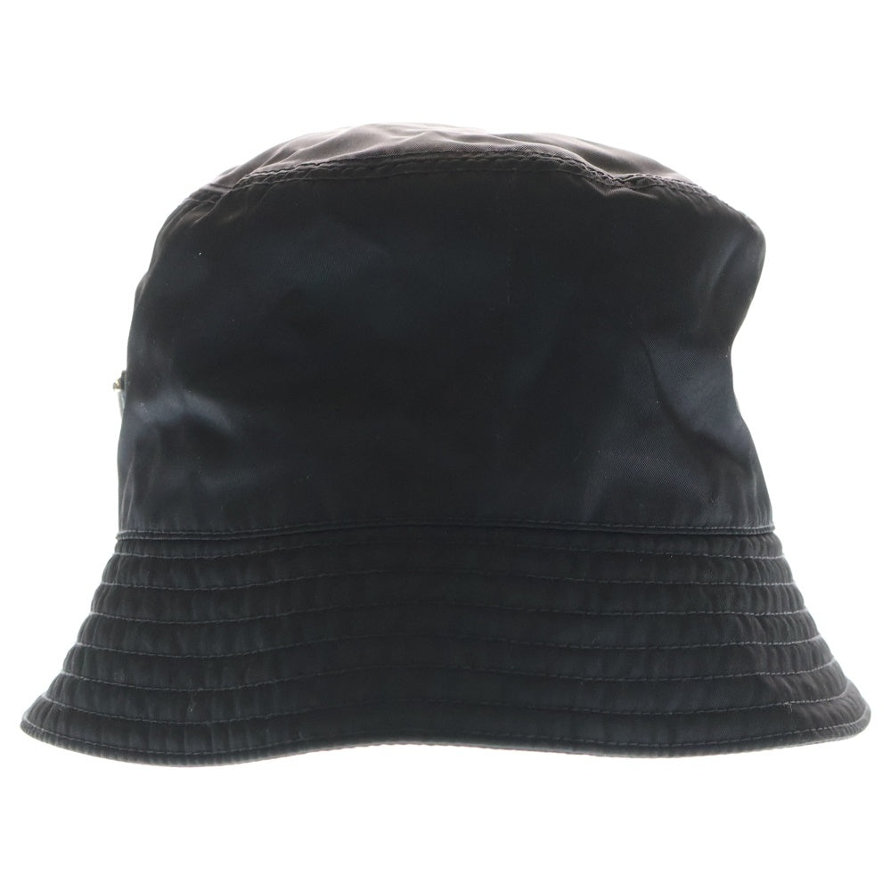 PRADA(プラダ) 三角ロゴプレート Re-Nylon リナイロン バケットハット ブラック 1HC137 2DMI