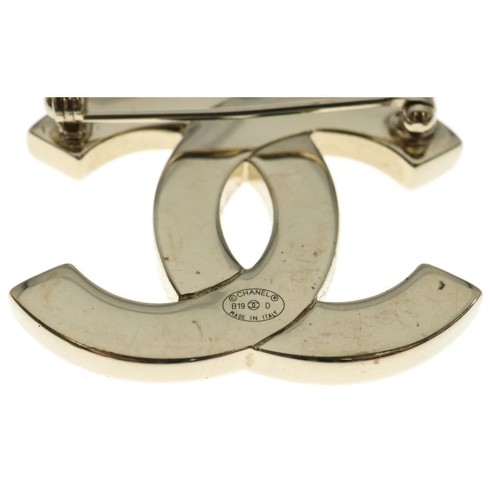 CHANEL(シャネル) ×PHARRELL WILLIAMS AB1375 ココマーク ラインストーン ブローチ ゴールド