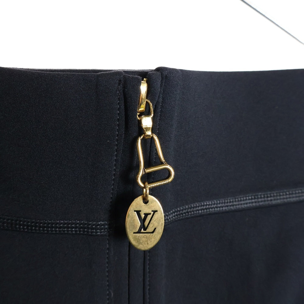 LOUIS VUITTON(ルイヴィトン) 22SS LVジップ ストレッチ ストレートパンツ ブラック RW221A G72 FMTR97 レディース