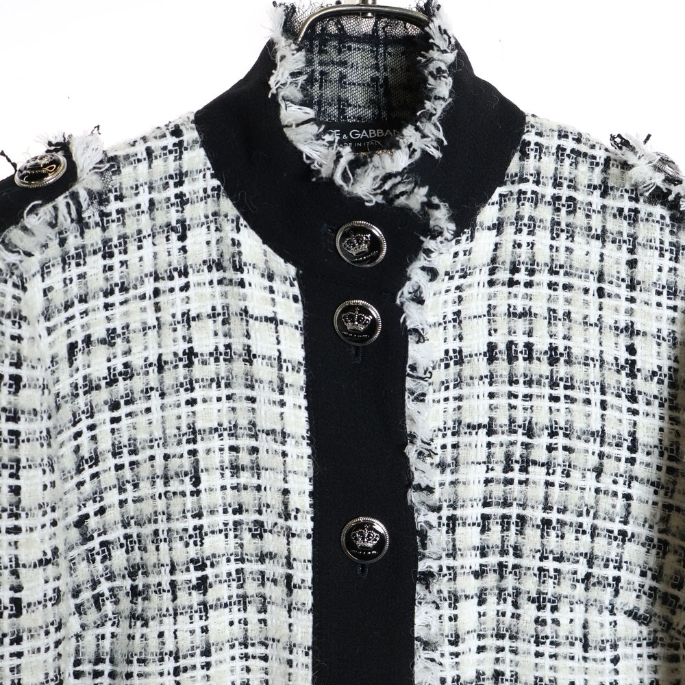 DOLCE & GABBANA(ドルチェアンドガッバーナ) メタルボタン ツイード