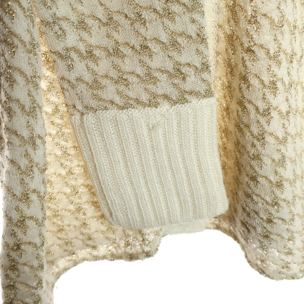 クリスチャンディオール　ベージュカーディガン Christian Dior(クリスチャンディオール) ガンクラブチェック CDロゴ