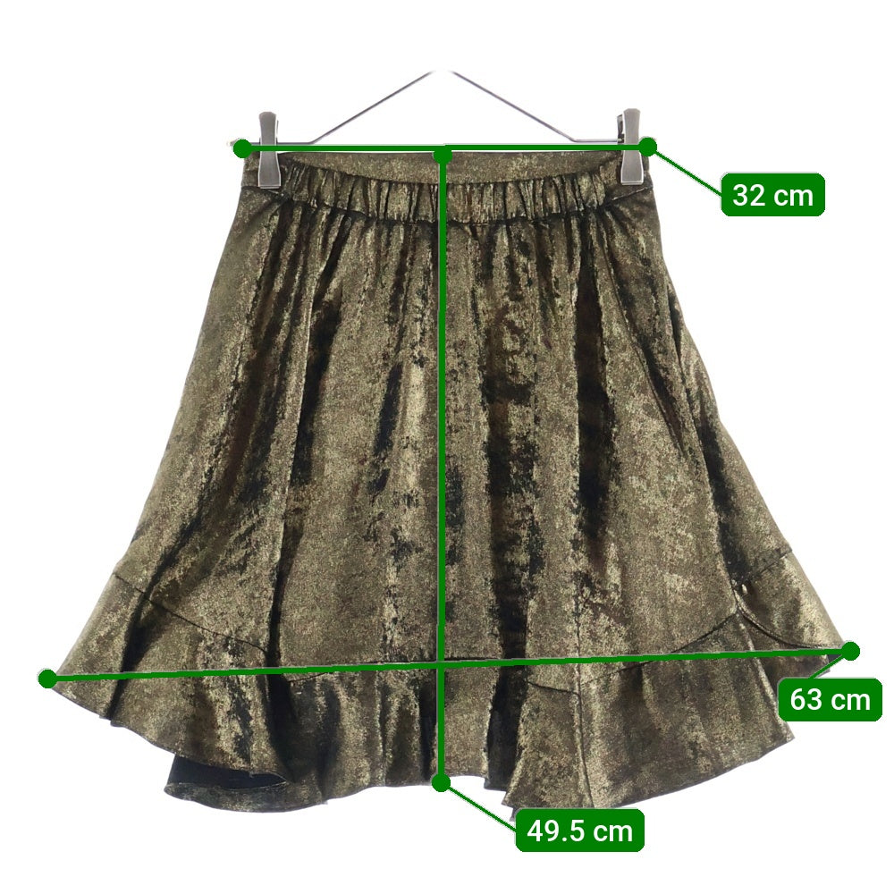 ZADIG&VOLTAIRE(ザディグエヴォルテール) イージーウエスト マーメイドミニスカート ゴールド レディース