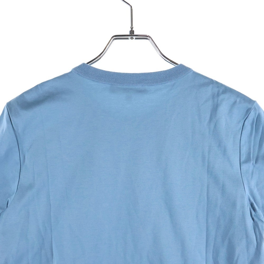 Loro Piana(ロロピアーナ) ロゴ刺繍 半袖Tシャツ クルーネックカットソー レディース ブルー