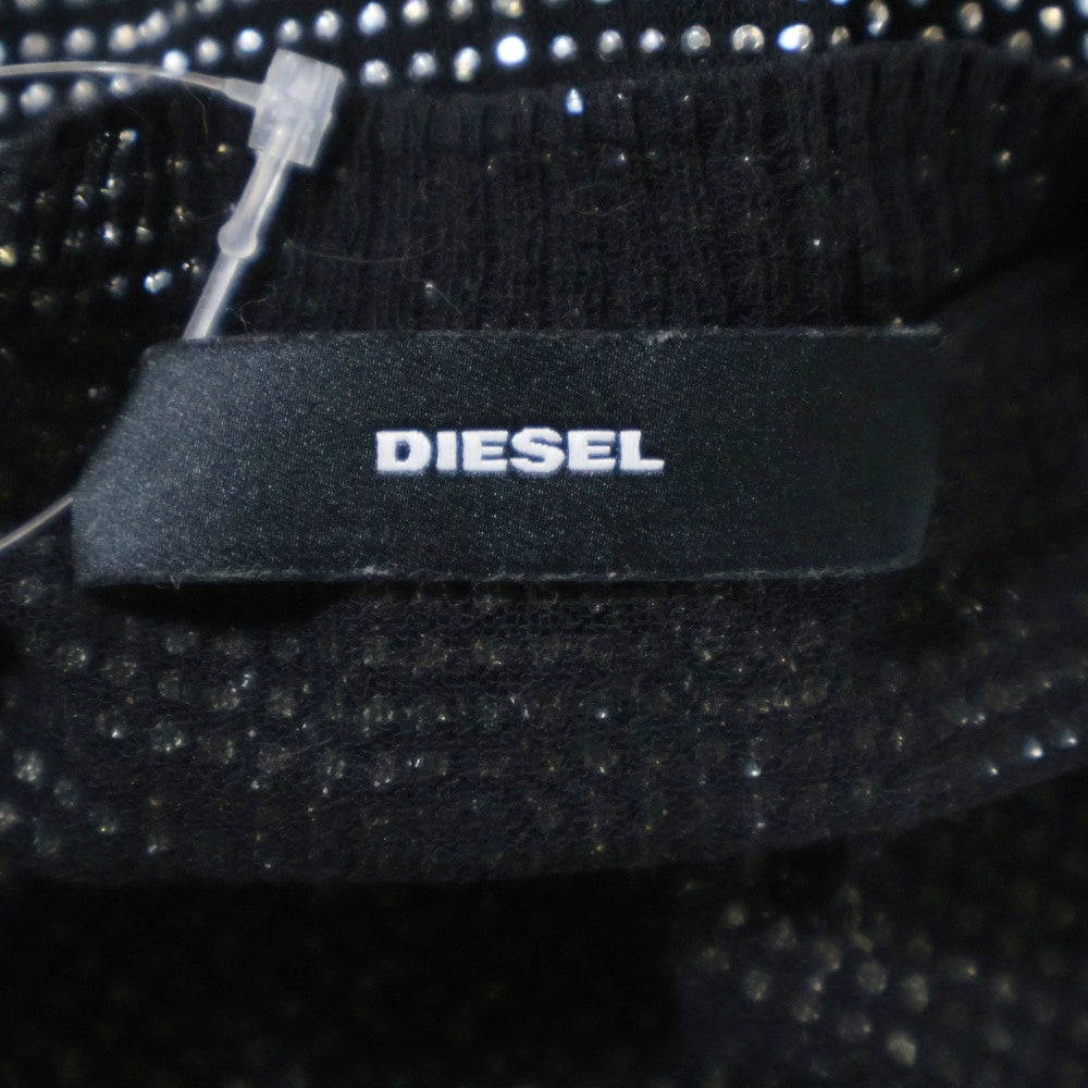 DIESEL(ディーゼル) スタッズ装飾 ジップアップニットブルゾン