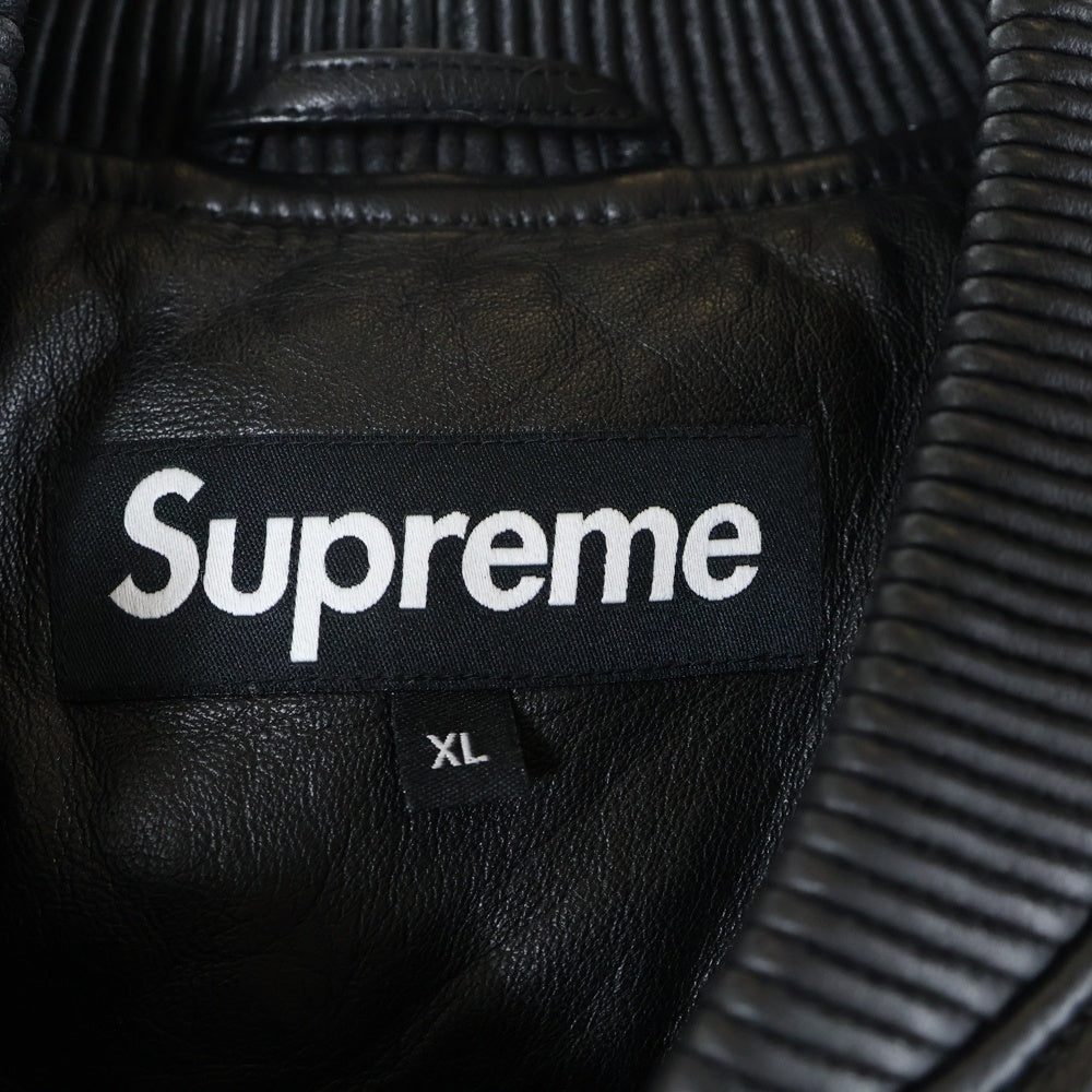 SUPREME(シュプリーム) 22AW Quilted Leather Work Jacket キルテッド