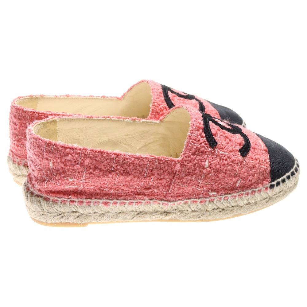 CHANEL(シャネル) ココマーク エスパドリーユ スリッポン ツイード レディース