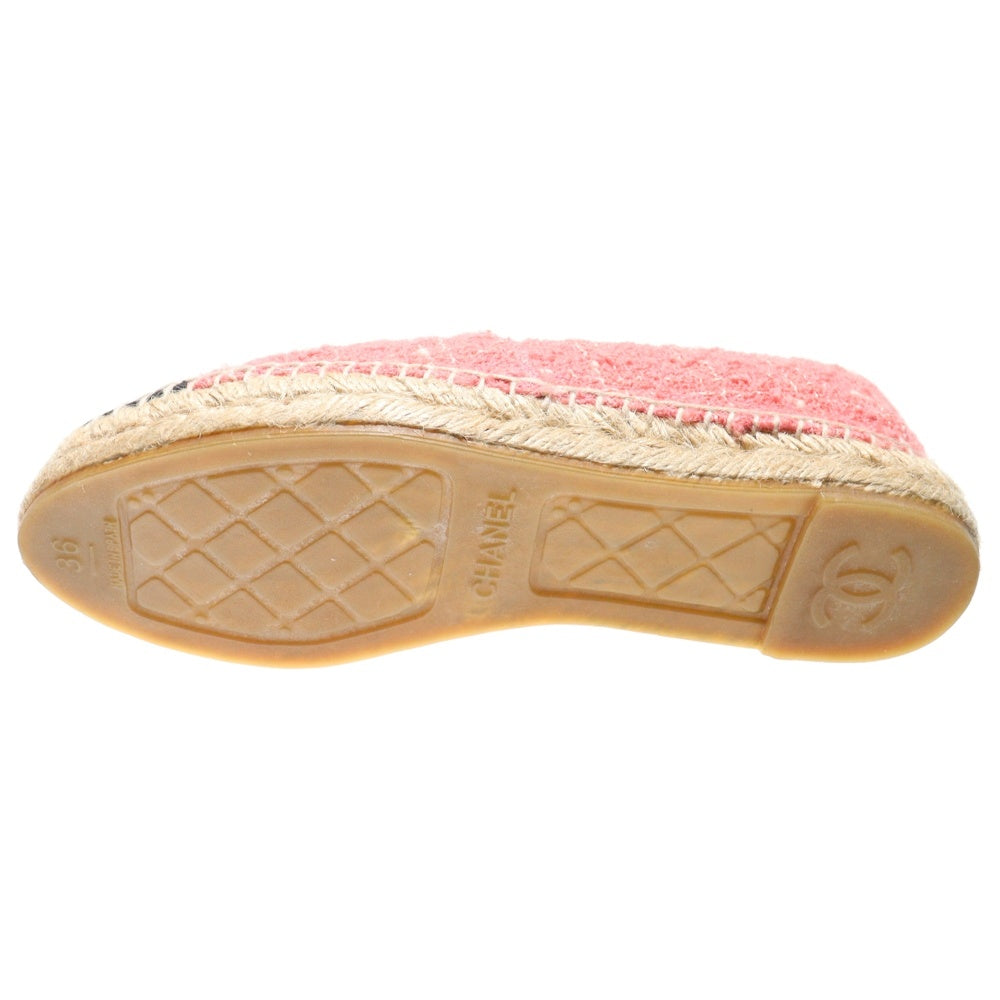 CHANEL(シャネル) ココマーク エスパドリーユ スリッポン ツイード