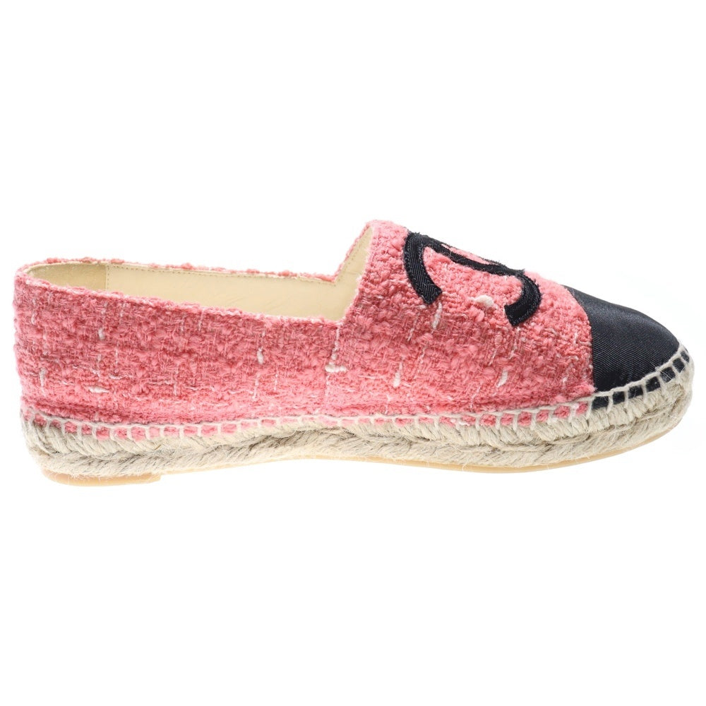 CHANEL(シャネル) ココマーク エスパドリーユ スリッポン ツイード レディース