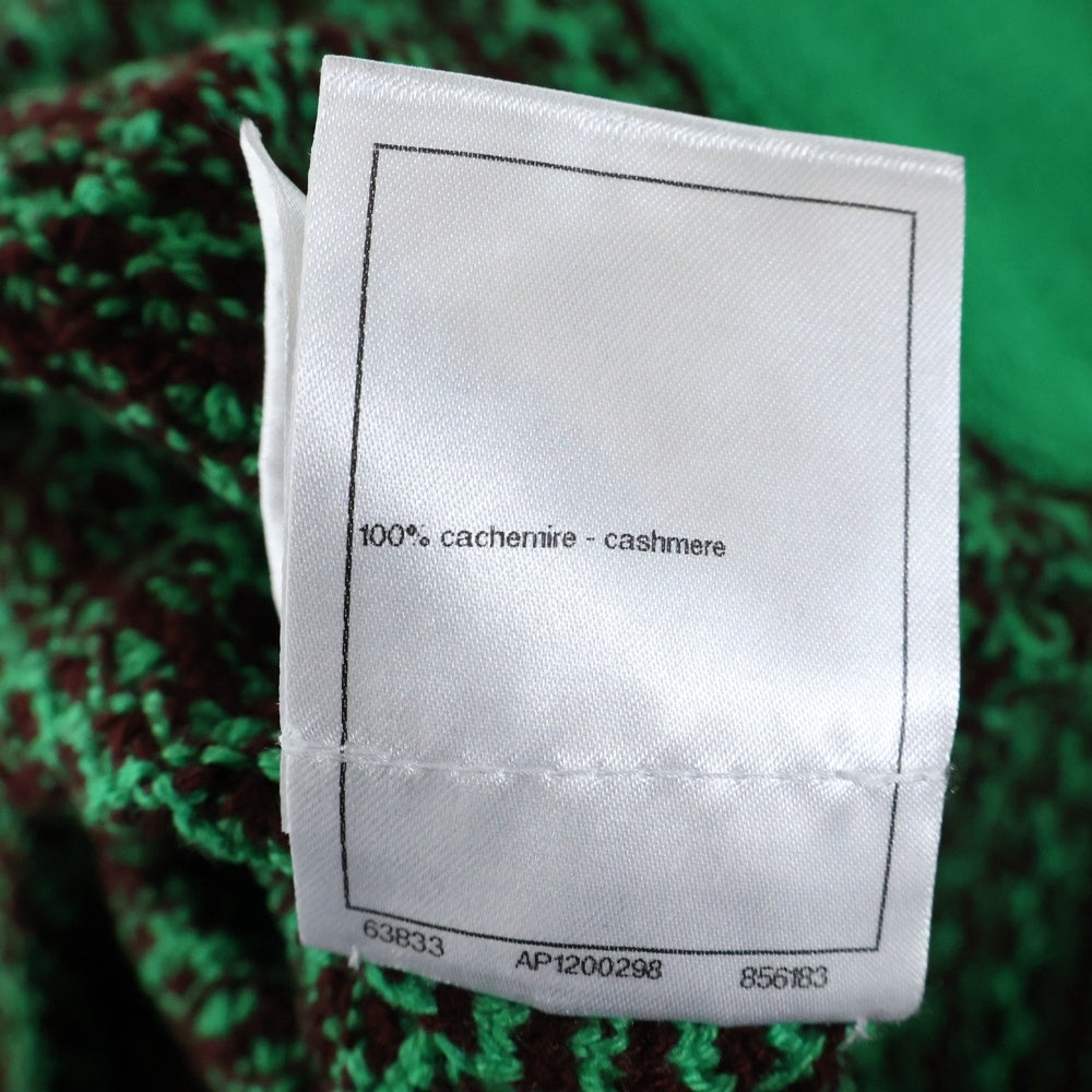 CHANEL(シャネル) 総柄 クルーネック ノースリーブニットワンピース