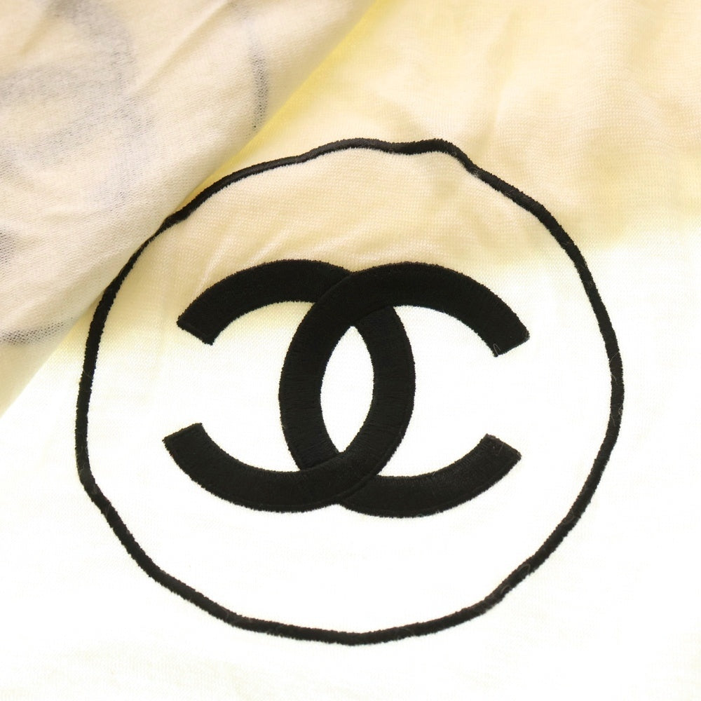 CHANEL(シャネル) ココマーク 大判スカーフ ホワイト/ブラック