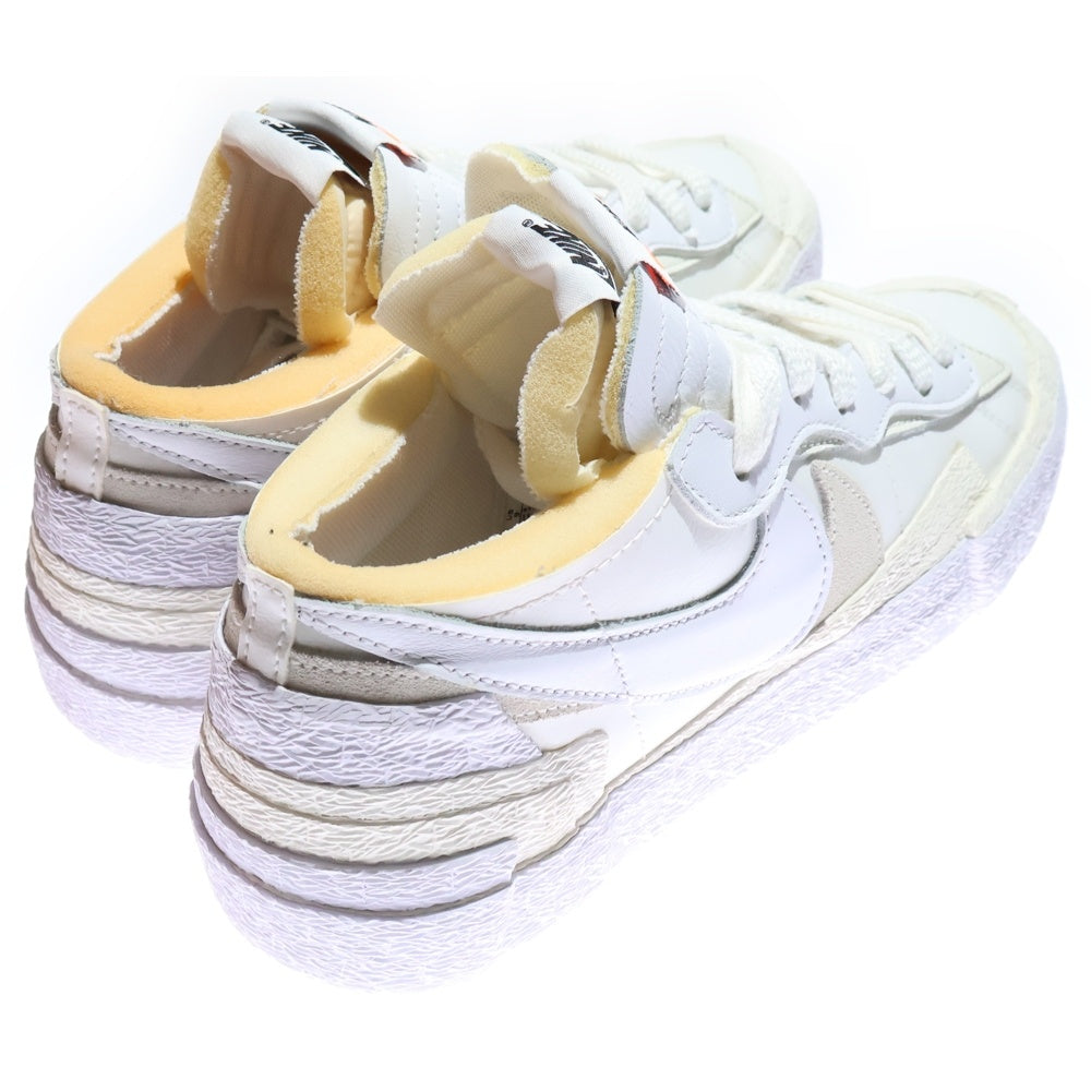 NIKE(ナイキ) ×sacai ブレーザー ローカットスニーカー パテント ホワイト DM6443-100 US9/27cm