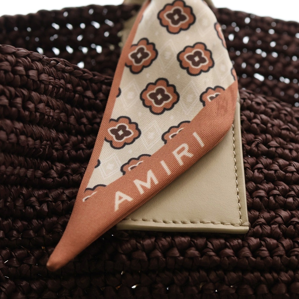 AMIRI(アミリ) スカーフ フロントロゴ トートバッグ サマーバッグ マルチカラー