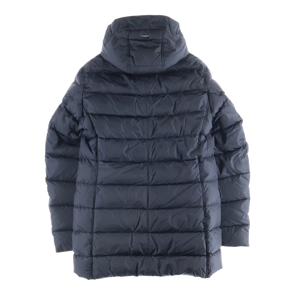 HERNO(ヘルノ) ダブルジップ フルスナップボタン ダウンコート ブラック 45008-39791-2