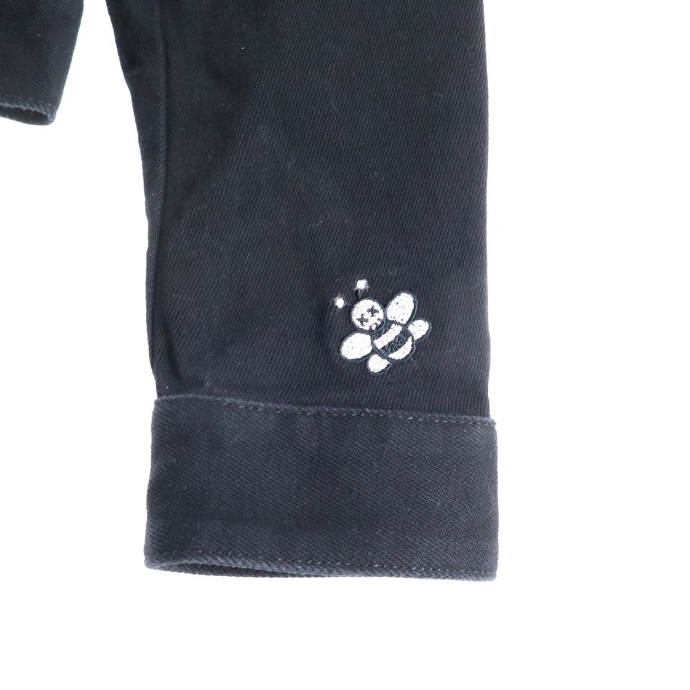 Dior HOMME(ディオールオム) ×KAWS 19SS Bee刺繍 トラッカーデニムジャケット ブラック 923C415W9493