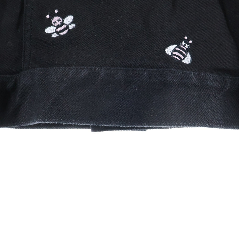 Dior HOMME(ディオールオム) ×KAWS 19SS Bee刺繍 トラッカーデニムジャケット ブラック 923C415W9493