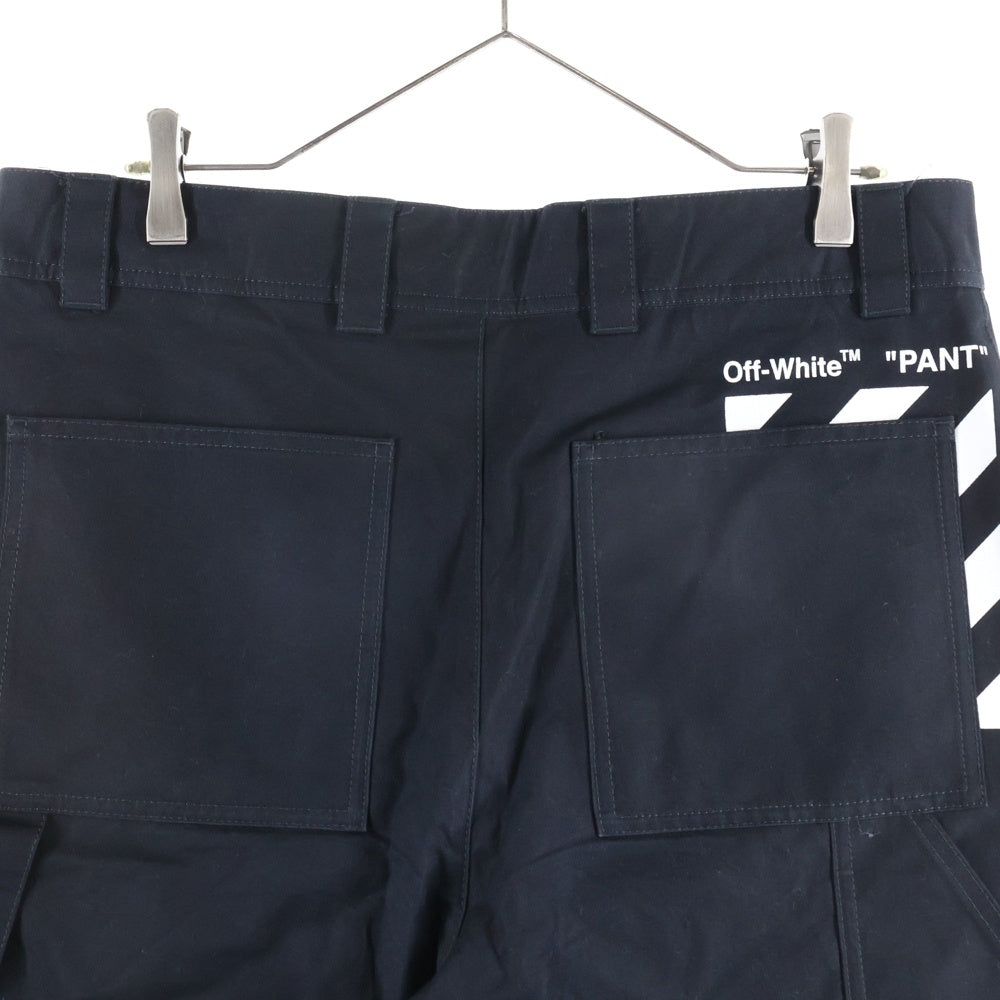 OFF-WHITE(オフホワイト) Pocket Carpenter Pants コットン カーペンターパンツ ブラック OMCA207C99FAB001