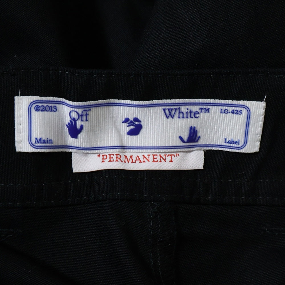 OFF-WHITE(オフホワイト) Pocket Carpenter Pants コットン カーペンターパンツ ブラック OMCA207C99FAB001