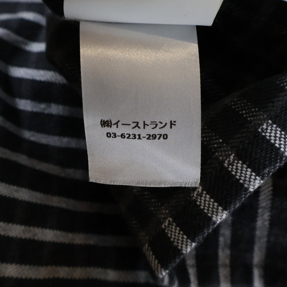 OFF-WHITE(オフホワイト) コットン チェッカー 半袖シャツ ブラック OMGA049S19D20021