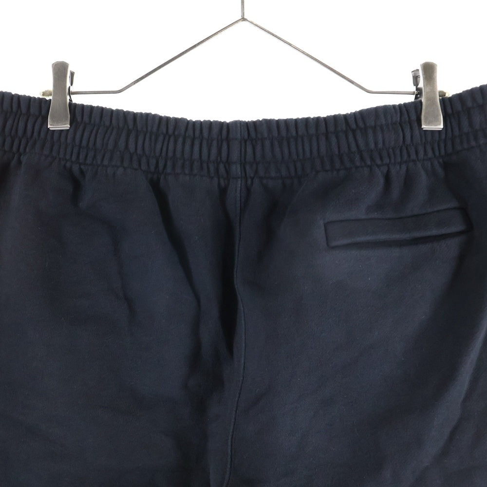 OFF-WHITE(オフホワイト) ラバーロゴプリント コットン スウェット ハーフパンツ ショーツ ブラック OMCI006S21FLE001