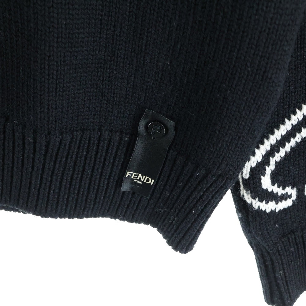 FENDI(フェンディ) モックネック ボア切り返し フロントデザイン