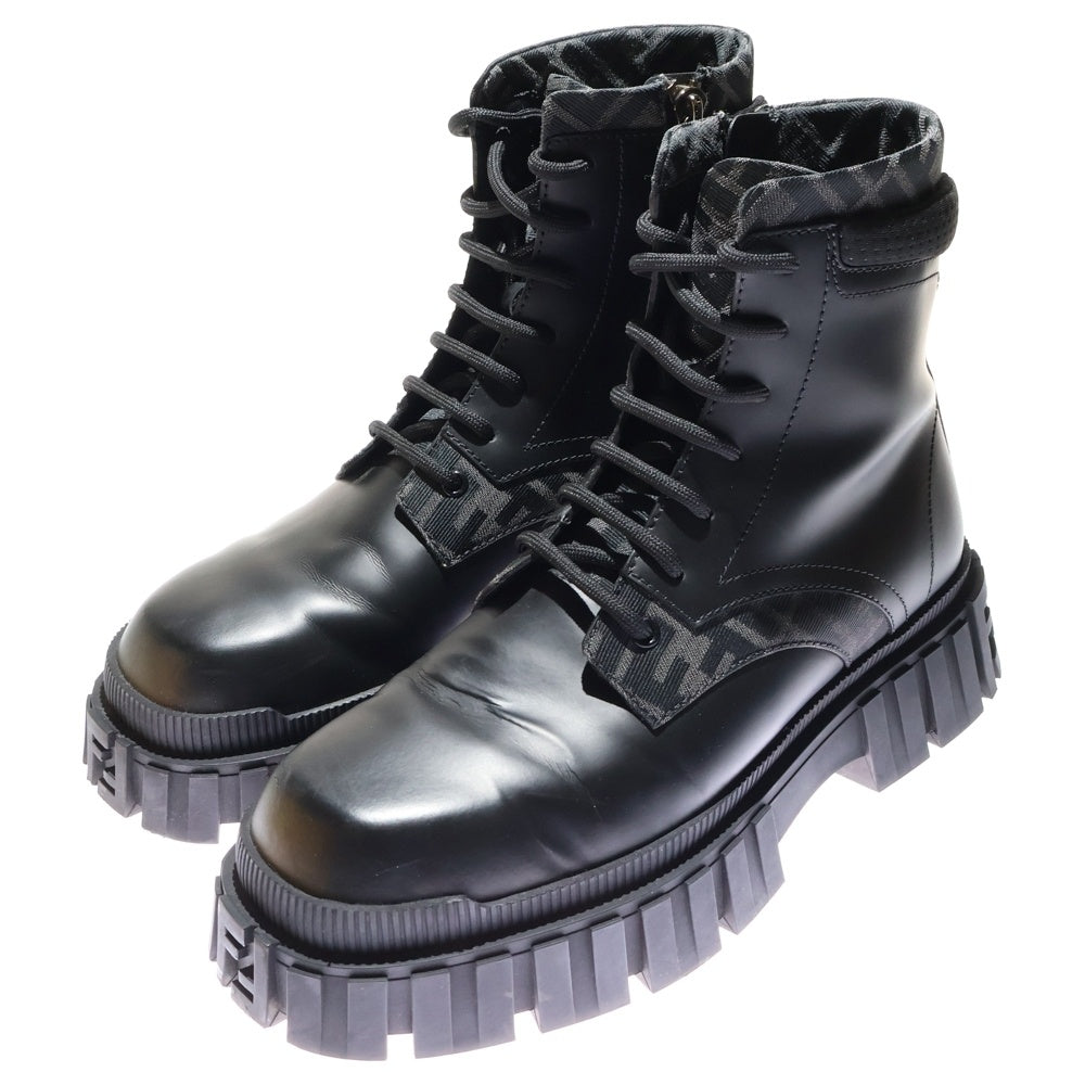 FENDI(フェンディ) ズッカ柄 FFロゴソール レースアップ ジップアップ